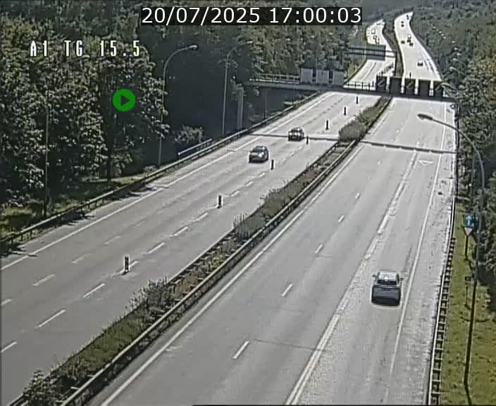 Traffic live webcam Luxembourg Munsbach - A1 direction Luxembourg - BK 15.5