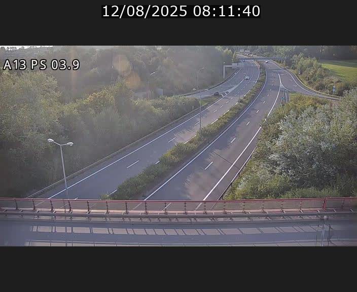 Traffic live webcam Luxembourg Differdange - A13 direction Esch-sur-Alzette - BK 3.9