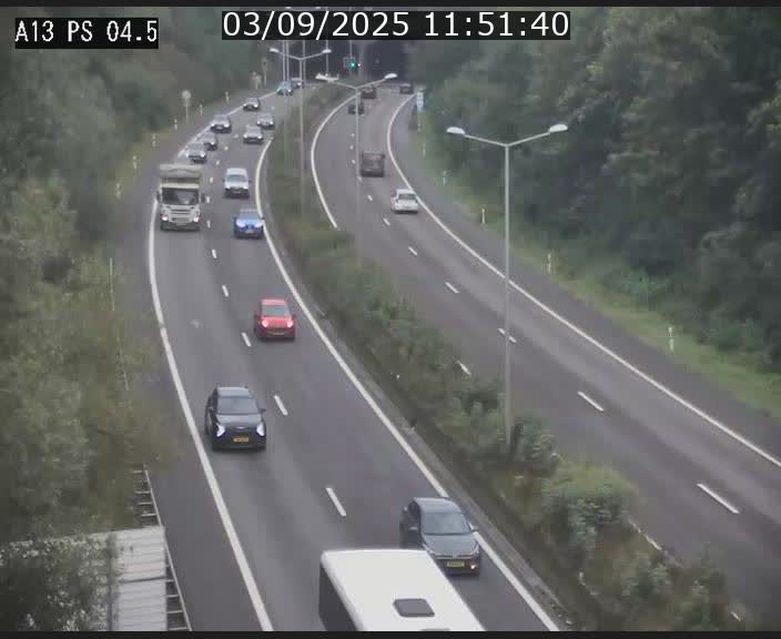 Traffic live webcam Luxembourg Differdange - A13 direction Esch-sur-Alzette - BK 4.5