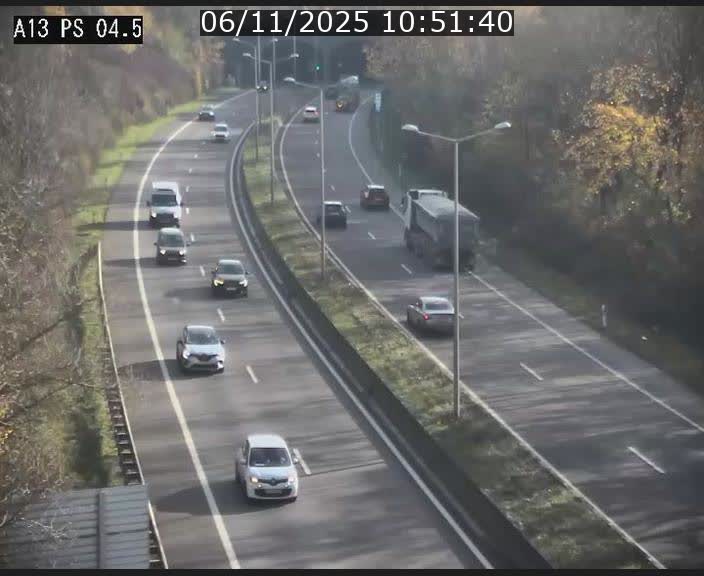 Traffic live webcam Luxembourg Differdange - A13 direction Esch-sur-Alzette - BK 4.5