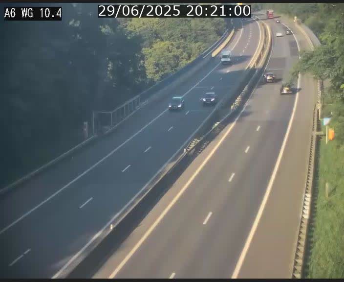 Traffic live webcam Luxembourg Mamer - A6 - BK 10.4 - direction Luxembourg/France/Allemagne