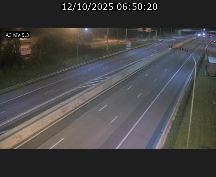 Webcam à l'Aire de Berchem au Luxembourg sur l'A3. Vue orientée vers la France