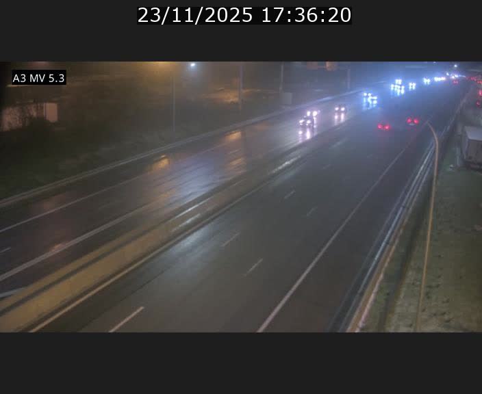 Webcam à l'Aire de Berchem au Luxembourg sur l'A3. Vue orientée vers la France
