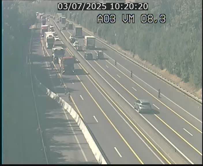 Traffic live webcam Luxembourg Bettembourg - A3 - BK 8.3 - direction France