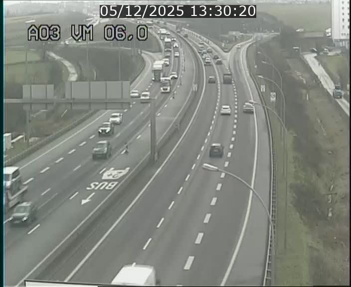 Traffic live webcam Luxembourg Aire de Berchem - A3 - BK 6 - direction France