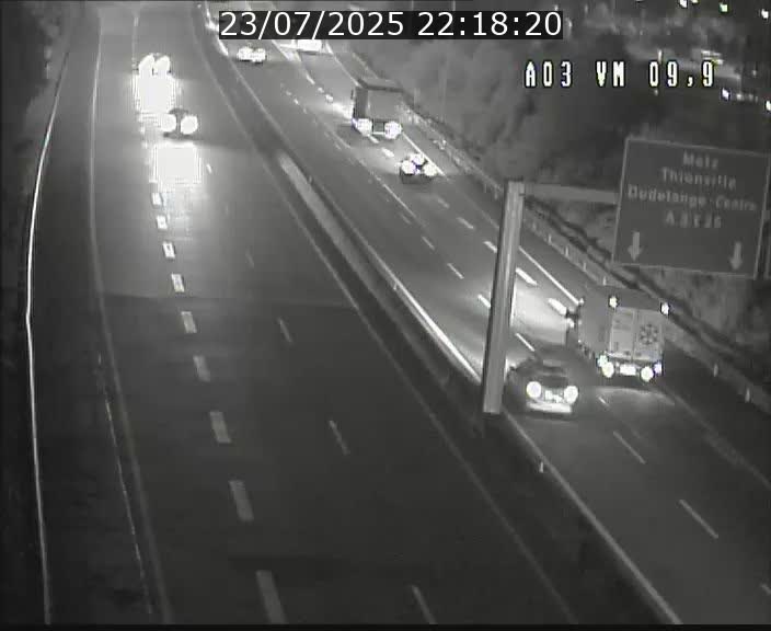 Webcam Autoroute à la Croix de Bettembourg - A3 - BK 9.9 - direction France
