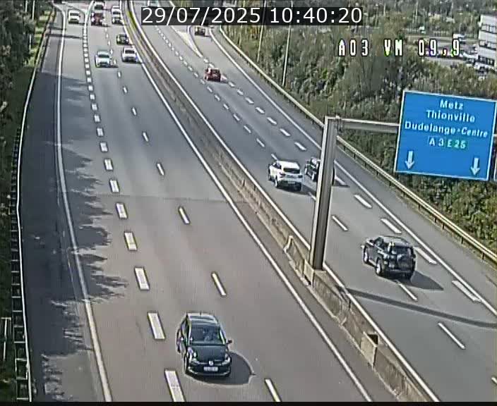 Webcam Autoroute à la Croix de Bettembourg - A3 - BK 9.9 - direction France