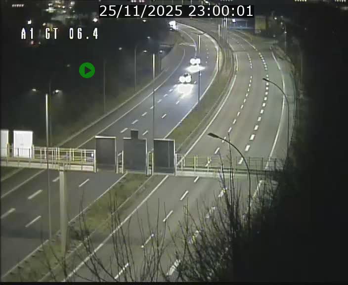 Traffic live webcam Luxembourg Hamm - A1 direction Sandweiler - BK 6.4