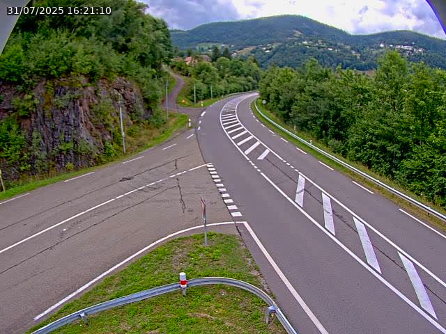 Caméra autoroute France - N66, col du Bussang direction Remiremont