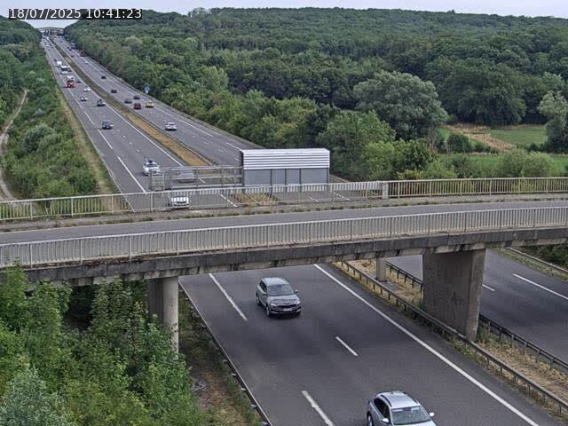Caméra autoroute France - A31, Zoufftgen direction Luxembourg-ville, à la frontière entre la France et le Luxembourg