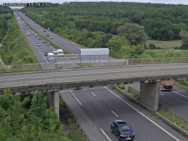 Caméra autoroute France - A31, Zoufftgen direction Luxembourg-ville, à la frontière entre la France et le Luxembourg