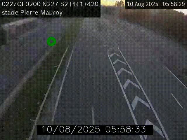Webcam à hauteur du Stade Pierre Mauroy à Villeneuve d'Ascq sur la N227. Vue orientée vers Mons-en-Baroeul