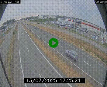 Webcam sur la N165 à hauteur de Caudan, dans le Morbihan.
