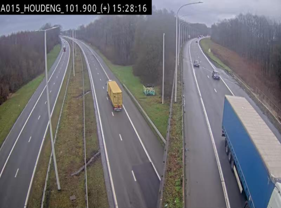 Webcam autoroute Belgique - Houdeng-Goegnies - Jonction E19/E42 direction Tournai/Mons - BK 101.85