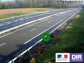 Webcam autoroute sur l'A77 à hauteur de Pouilly-sur-Loire en direction de Nevers