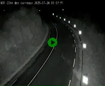 Webcam en haut de la Côte des Carreaux sur la N31 à Avesnes-en-Bray. Vue orientée vers Rouen