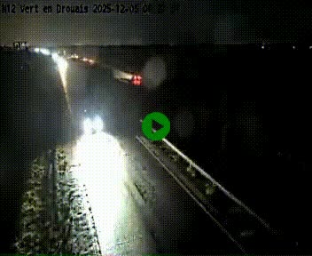 Webcam à hauteur de Vert-en-Drouais sur la N12, en périphérie de Dreux. Vue orientée vers Alençon