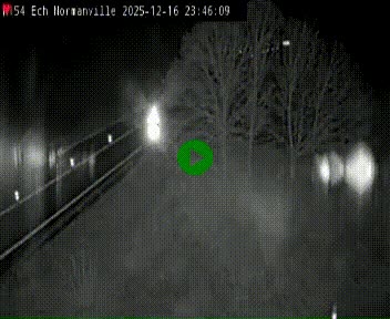 Webcam à hauteur du Leclerc Normanville sur la N154. Vue orientée vers Rouen