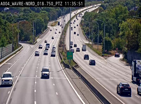 Webcam traffic E411(A4) - BK 18.7 - Bierges (Wavre Nord)