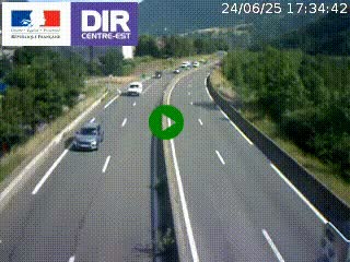 Caméra sur la Nationale 90 (N90) à La Léchère, en direction et à proximité d'Albertville
