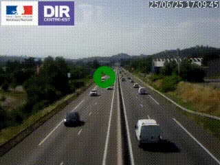 Caméra autoroute à Saint-Etienne (Les Littes) à hauteur du Ikea Saint-Etienne sur l'A72 en direction de Roanne