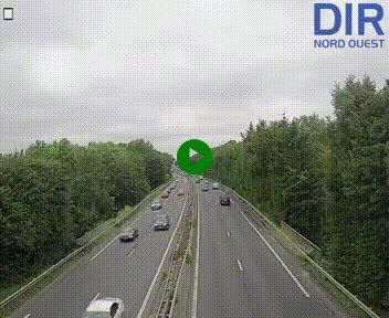 Webcam sur le périphérique de Caen (N814) à l'est de la ville, à Mondeville hauteur de la sortie 2, Presqu'île-Rives de l'Orne, au bout de l'autoroute A13