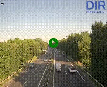 Webcam sur le périphérique de Caen (N814) à l'est de la ville, à Mondeville hauteur de la sortie 2, Presqu'île-Rives de l'Orne, au bout de l'autoroute A13