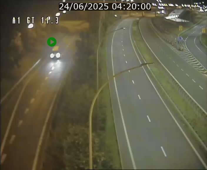 Traffic live webcam Luxembourg Senningerberg - A1 direction Allemagne - BK 11.3