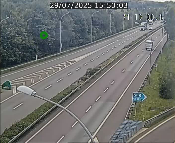 Traffic live webcam Luxembourg Grevenmacher - A1 direction Luxembourg - BK 30.1