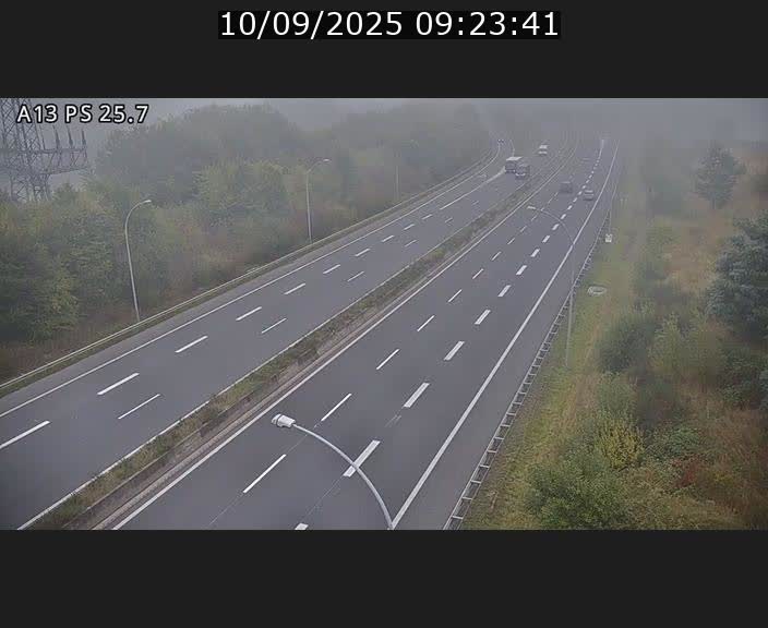Traffic live webcam Luxembourg Frisange - A13 direction Allemagne - BK 26