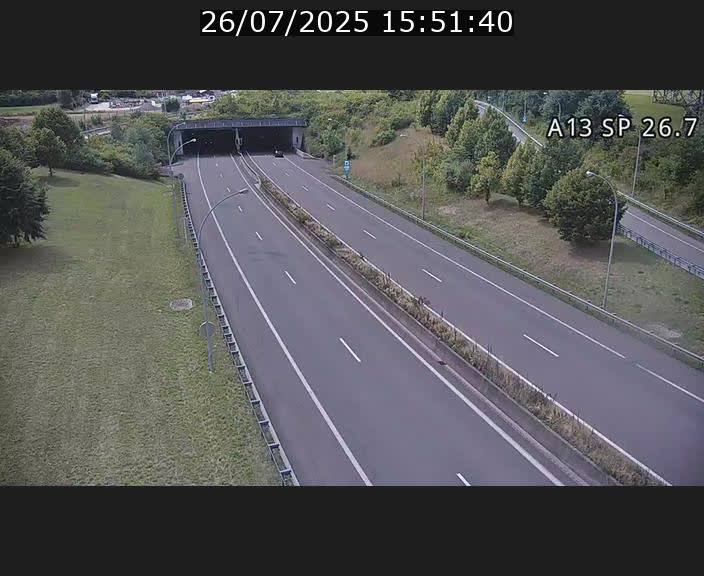 Traffic live webcam Luxembourg Frisange - A13 direction Luxembourg-ville - BK 26.7