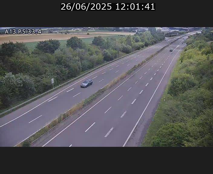 Webcam trafic sur A13 à hauteur de Mondorf-les-Bains en direction d'Altwies