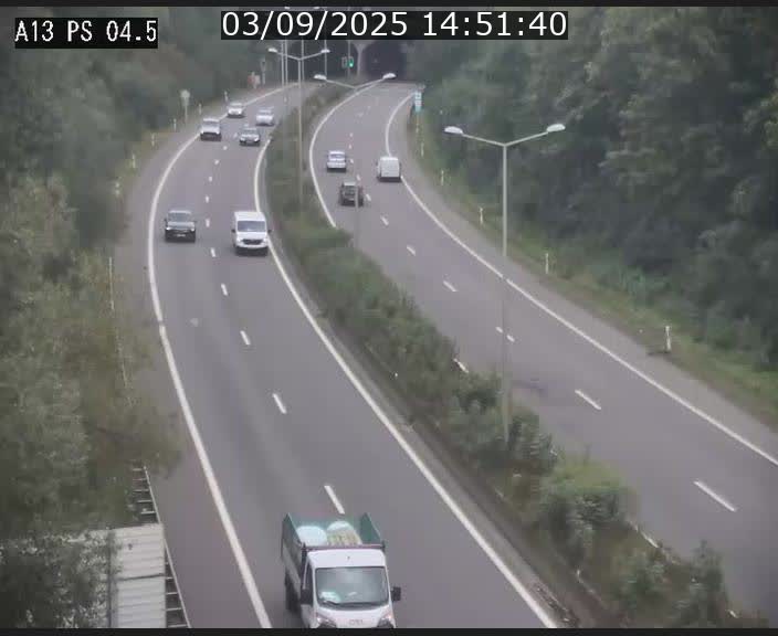 Traffic live webcam Luxembourg Differdange - A13 direction Esch-sur-Alzette - BK 4.5
