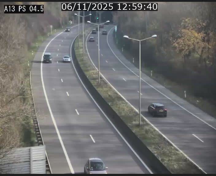 Traffic live webcam Luxembourg Differdange - A13 direction Esch-sur-Alzette - BK 4.5