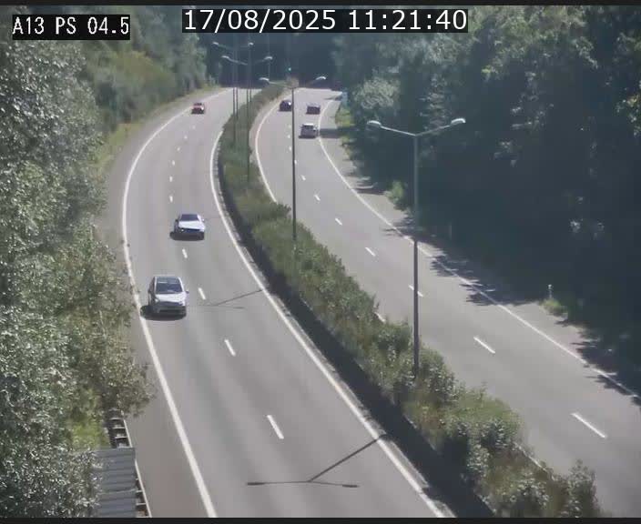 Traffic live webcam Luxembourg Differdange - A13 direction Esch-sur-Alzette - BK 4.5