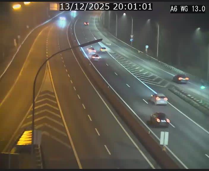 Traffic live webcam Luxembourg Mamer - A6 - BK 13 - direction Luxembourg/France/Allemagne