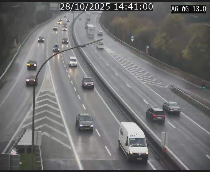 Traffic live webcam Luxembourg Mamer - A6 - BK 13 - direction Luxembourg/France/Allemagne