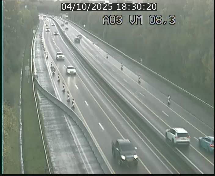 Traffic live webcam Luxembourg Bettembourg - A3 - BK 8.3 - direction France