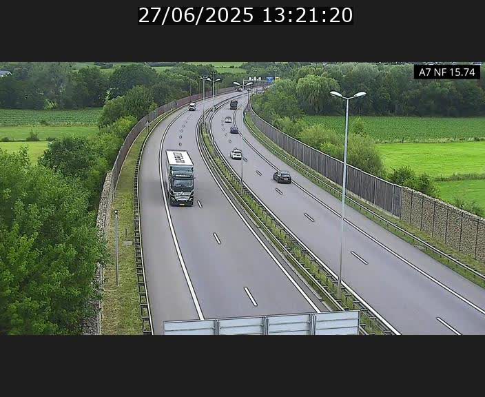 Caméra trafic Luxembourg - A7, Tunnel Mersch, entrée nord, direction Lorentzweiler