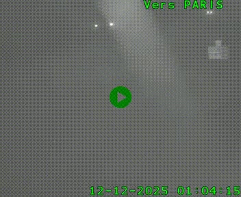 Caméra routière sur l'autoroute A20 au nord de Limoges, à la jonction avec la N520. Vue orientée vers Paris