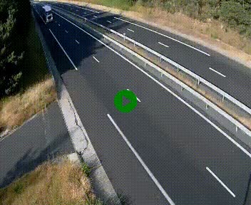 Caméra autoroute A75 à hauteur du col des Issartets en direction de Montpellier