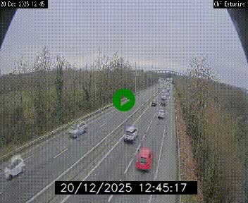 Webcam sur le périphérique de Nantes (N844) après la Porte de Bouguenais, à l'ouest de la ville