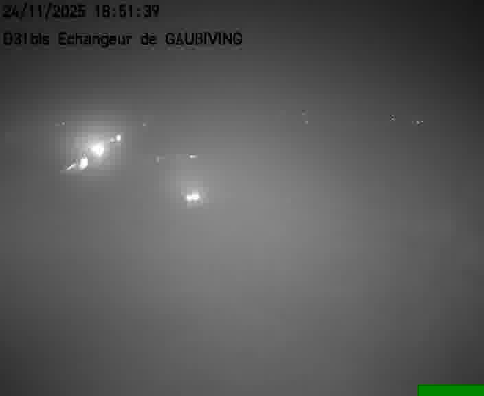Dispositif d’observation sur D31bis (France) à Gaubiving, en direction de Sarreguemines, offrant une visualisation fiable des conditions de circulation.