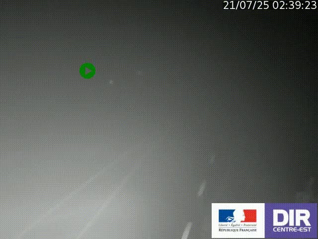 Webcam sur le col Pin Bouchain, vue orientée vers Roanne, en provenance de Lyon sur la nationale 7 (N7)