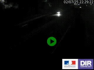 Caméra autoroutière sur l'A47 à hauteur de Givors, a proximité de Lyon. La webcam est orientée vers Lyon