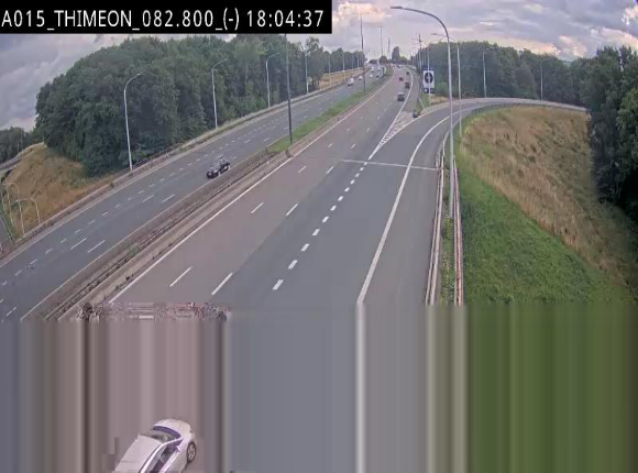 Caméra trafic Belgique - Thiméon - E42, jonction avec A54 (E420) direction La Louvière/Charleroi - BK 82.82
