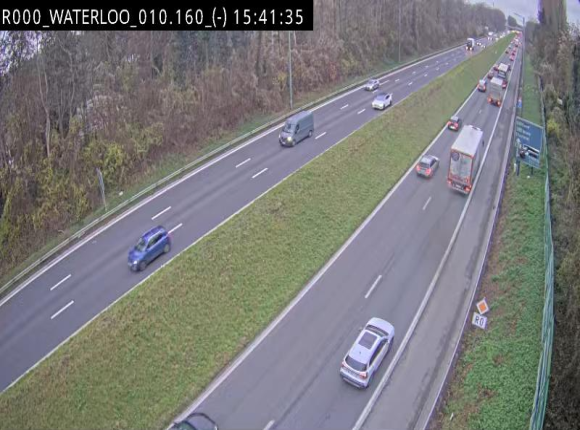 Webcam autoroute Belgique - Waterloo - R0 (ring de Bruxelles) - BK 12.3