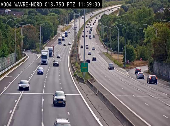 Webcam traffic E411(A4) - BK 18.7 - Bierges (Wavre Nord)