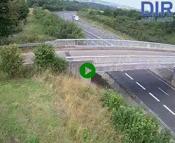 Webcam sur A84 à hauteur de Pont-Farcy, au niveau du pont autoroutier sur la Vire, au sud de Saint-Lô