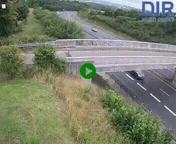 Webcam sur A84 à hauteur de Pont-Farcy, au niveau du pont autoroutier sur la Vire, au sud de Saint-Lô